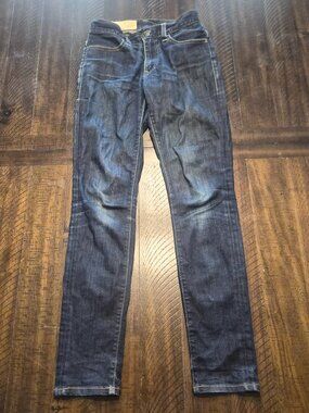Imogene and Willie Women's Imogene Slim Jeans Size 25 Dark Wash Raw Denim G756